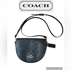 Coach Ellen Black and Brown Crossbody Bag